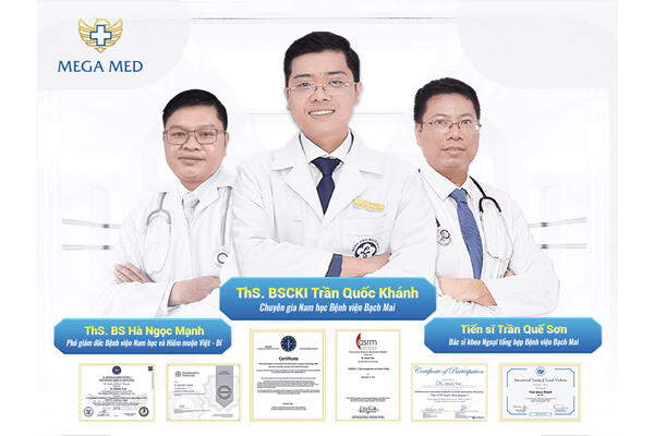 Đội ngũ bác sĩ điều trị xuất tinh sớm giỏi, nhiều kinh nghiệm